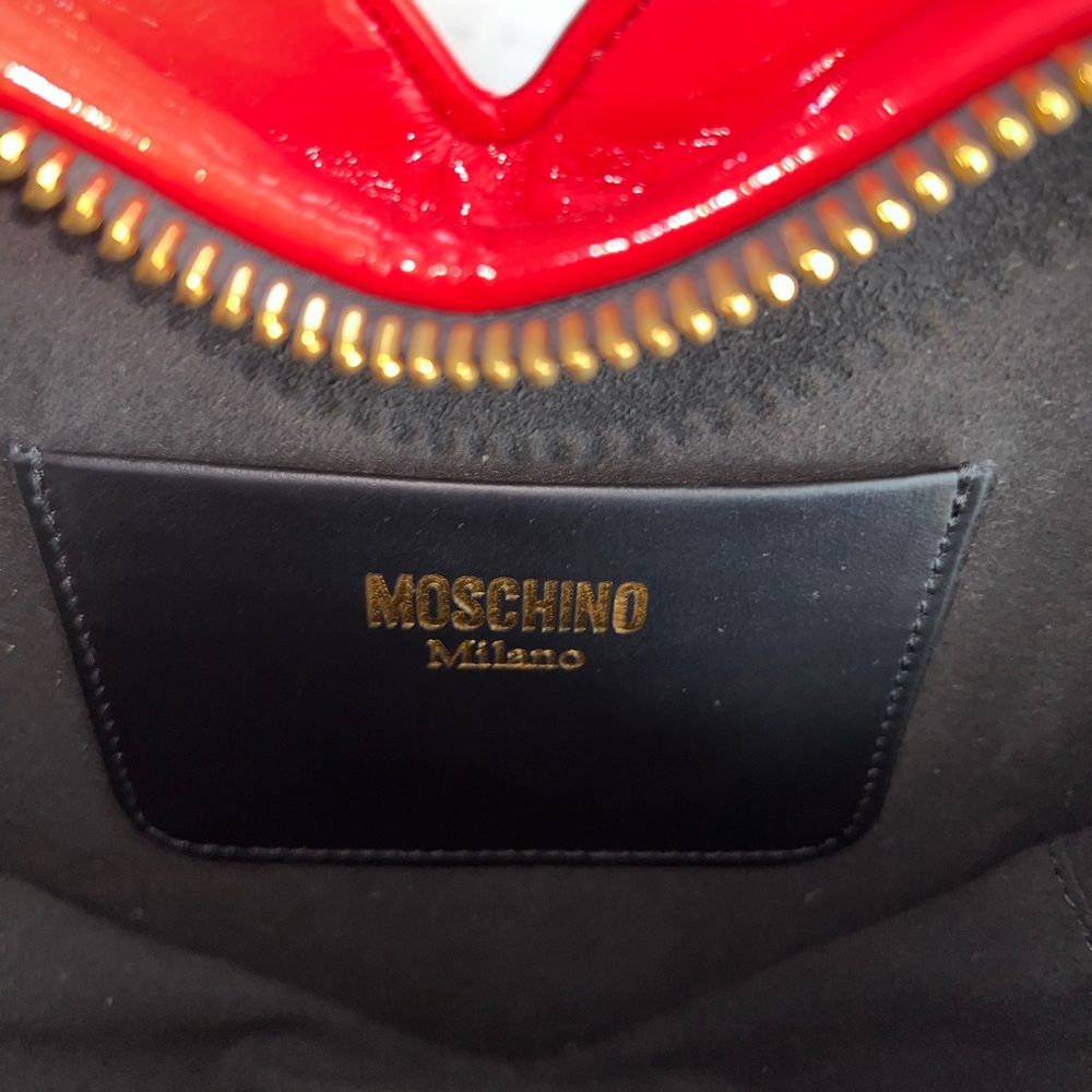 MOSCHINO Heart Shaped Logo Crossbody / Shoulder Bag - Picture 10 of 15